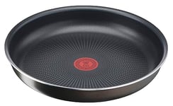 Tefal Ingenio Poêle 22 cm, Non induction, Revêtement antiadhésif, Empilable, Compatible lave-vaisselle, Easy Plus L1500302, Noir