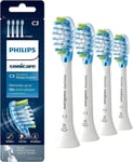 4x Philips Sonicare DiamondClean C3 Premium Replacement Heads | White |