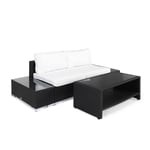 Comfort Garden Loungegrupp Bahamas 2-sits med Avslut och Bord Hylla Utomhus 1 m 613693