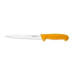 Giesser depuis 1776 - fabriqué en Allemagne - Couteau à fileter orange, Basic Orange, lame 20 cm, antidérapant, couteau à fileter lavable au lave-vaisselle, inoxydable