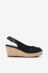 Tommy Hilfiger - Espadrillos Iconic Elba Sling Back Wedge - Blå