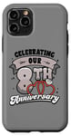 iPhone 11 Pro 8th Wedding Anniversary Celebrating 8 Years Matching Gift Case