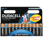 Duracell Ultra Power alkaliska AA-batterier 12-pack