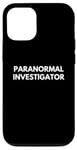 Coque pour iPhone 12/12 Pro Enquêteur paranormal de chasse aux fantômes d'Halloween