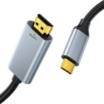 Câble Usb C Vers Hdmi 2 M, 4K @ 60 Hz Type C 3.1 Vers Hdmi 2.0, Adaptateur Thunderbolt 3/4 Hdmi Compatible Avec Iphone 15/Macbook Pro/Air, Ipad Pro/Air/Mini[YIN144456]