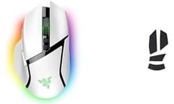 Razer Basilisk V3 Pro - White + Mouse Dock Pro + Wireless Charging Puck Bundle