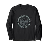 Historical Fiction - Living in Present Reading in the Past Long Sleeve T-Shirt