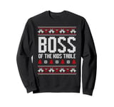 Boss of the kids table ugly sweater, Christmas family party Sweatshirt