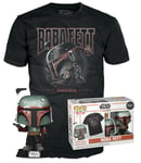 Figurine Funko Pop - Star Wars : Le Livre De Boba Fett N°462 - Boba Fett - T-Shirt (63385)