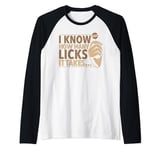 I Know How Many Licks It Takes Raglan Baseball Tee