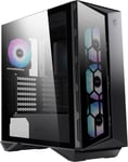 MPG GUNGNIR 110R Boîtier PC, Mid-Tower, USB 3.2 Gen2 Type C, 1 à 6 Cartes de Contrôle ARGB, 2x panneaux en Verre Trempé, ATX, mATX, Mini-ITX