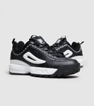 FILA DISRUPTOR II/2 PREMIUM REPEAT TRAINERS, UK10, BLACK/WHITE, 1FM00154-021