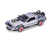 Welly Back To The Future III Time Machine Delorean 1/24 Échelle