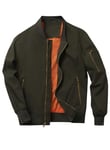 HOOD CREW Men’s Casual Lightweight Bomber Jackets Sportswear Thin Windbreaker with Multi Pockets