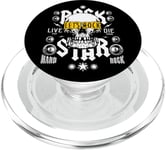 Rock and Roll Graphic Tees - I Love Rock N' Roll Designs PopSockets PopGrip pour MagSafe