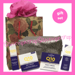 LACURA Q10 Face Cream Day Night Serum  Eye Cream + Make Up Bag GIFT SET Aldi