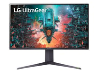 Lg Ultragear 32Gq950p-B - Led-Skärm - Spel - 32" (31.5" Visbar) - 3840 X 2160 4K @ 144 Hz - Nano Ips With Atw (Advanced True Wide Polarizer) - 1000 Cd/M² - 1000:1 - Displayhdr 1000 - 1 Ms - 2Xhdmi, Displayport - Grå, Svart