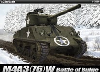 1:35 Academy US Army M4A3 76mm "Battle of Bulge" Kit ACD13500 Model