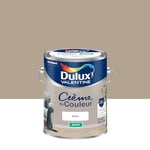 Dulux Valentine Crème de Couleur - Peinture multi-supports intérieure - Satin Gazelle 5 L