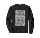 The LORD Is My Shepherd Psalm 23 KJV Christian Word Stack Sweatshirt