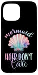 iPhone 13 Pro Max Black Mermaid Hair Dont Care,Rainbow Mermaid Hair Don't Care Case