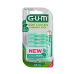 SUNSTAR GUM Soft Picks Comfort Flex cool Mint - 40 medium interdental brushes