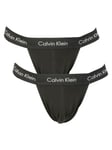 Calvin Klein Men's 2 Pack Cotton Stretch Jockstrap, Black