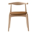 Carl Hansen - CH20, Vitoljad Ek, Lädergrupp A Loke - 7050 - Matstolar - Hans J. Wegner - Träfärgad - Trä