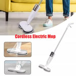 Cordless Power Electric Spinning Mop Rechargeable Floor Cleaner Scrubber Polish