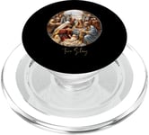 True Story Crèche de Noël Jésus Chrétien Hommes Femmes Enfants PopSockets PopGrip pour MagSafe