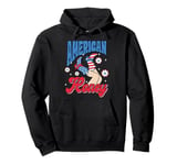 American Honey Boots USA Flag 4th Of July Patriotic Cowgirl Pullover Hoodie