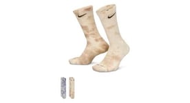 Chaussettes  2 paires  nike everyday plus gris marron