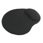 Black Anti-slip Mouse Mat Pad With Foam Wrist Support Pc & Laptop Uk Seller