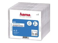 Hama - Tunt Fodral För Arkiverings-Cd - Kapacitet: 2 Cd - Transparent (Paket Om 25)