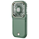 Ventilateur Portable, Mini Rechargeable usb Pliable 5 en 1, Batterie Externe 3000 MAh 3 Vitesses de Refroidissement à Cou Suspendu