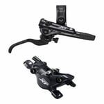 Shimano Deore XT BR-M8100/BL-M bled brake lever/post mount calliper, front right