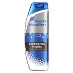 Head & Shoulders, Men Ultra Purification Intense Shampoing Homme Antipelliculaire, Au Charbon, Pour Des Cheveux et Un Cuir Chevelu Purifiés En Profondeur, Lot de 6x250ml