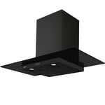 Ciarra - Hotte verre CDHFLAT90VNN - 90 cm - 700m3/h - Full black - a++