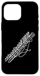 Coque pour iPhone 16 Pro Max Pan Flûtes Line Art For Musiciens Pan Flûte