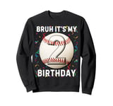 It's My 2nd Birthday Baseball 2 Year Old Boy Girl Sweatshirt