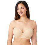 Wacoal Women's Red Carpet Full Busted Strapless Convertible Bra Coverage, Opaque, Sand, 34H US