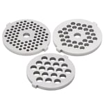 HG 2Pcs Electric Mincer Stainless Steel Grinding Plate Round Hole For 5/B