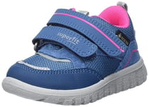 Superfit Sport7 Mini Sneaker, Blue Pink 8060, 1 UK