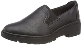 Clarks Femme Calla Rae Mocassins, Cuir Noir, 41 EU