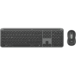 Logitech 920-012504 tastatur Mus inkludert Kontor RF trådløs + Bluetooth QWERTZ Tysk Grafitt