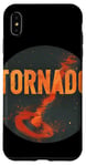 Coque pour iPhone XS Max Tornade rouge cool pour garçons et filles