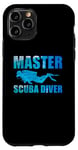 Coque pour iPhone 11 Pro Master Scuba Diver Funny Diving Divers For Men Women