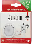 Ricambi, Includes 3 Gaskets and 1 Plate, Compatible with Moka Express, Fiammetta