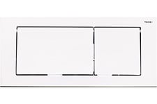 TECE 9.240.800 Plaque de déclenchement WC Base, deux Quantité technique, 1 pièce, blanc, 9.240.700
