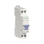 Schneider Electric - Disjoncteur 32A 1P+N Courbe c 3kA peignable dclic schneider 20729